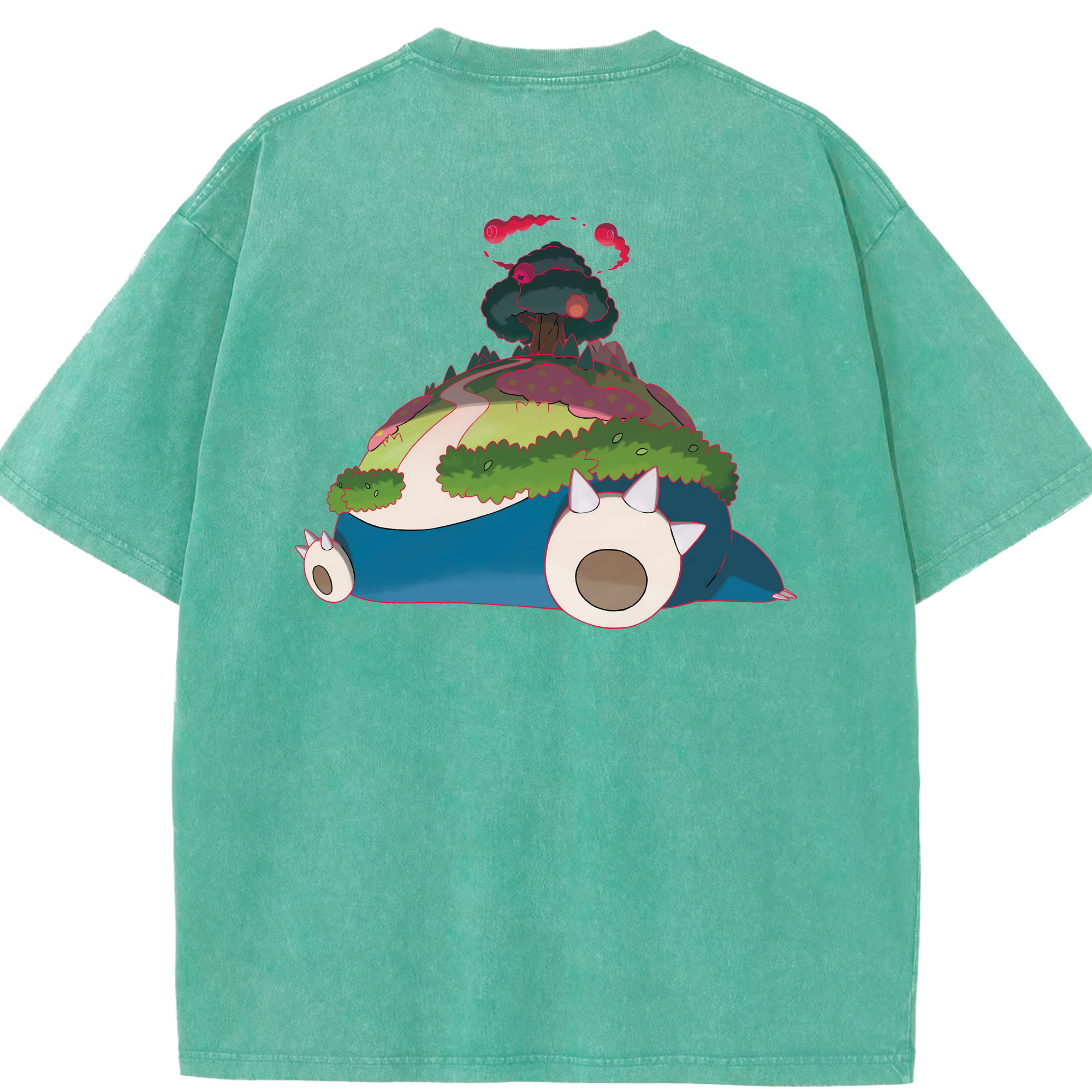 （画像用） ポケットモンスター Pokémon 綿100% ヴィンテージ風 半袖Tシャツ（背面プリント）